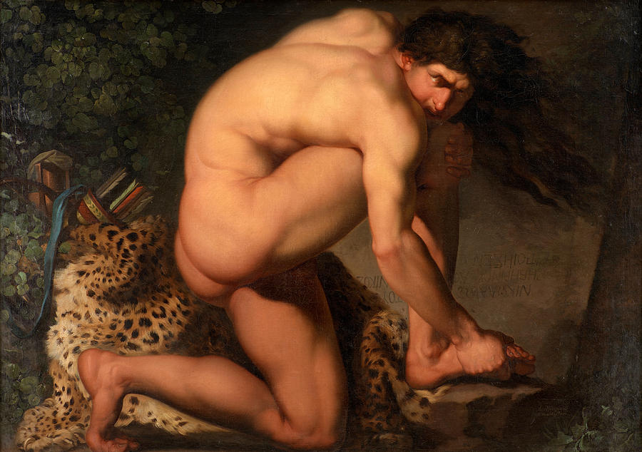The Wounded Philoctetes Painting by Nicolai Abraham Abildgaard