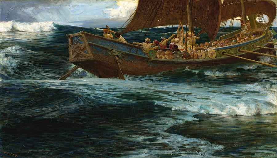 The Wrath of the Sea God Painting by Herbert James Draper