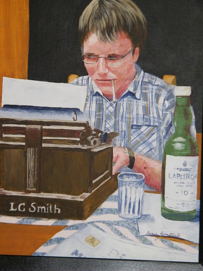 The Writer Painting by Terry Honstead