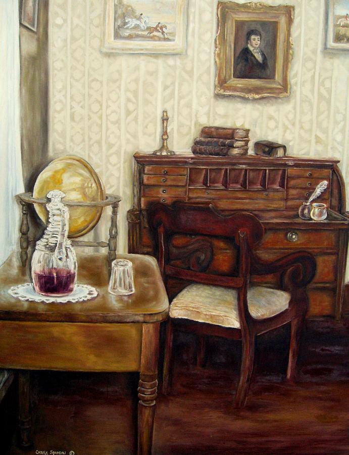 The Writing Room Painting by Carole Spandau