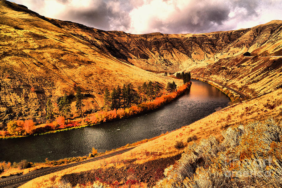 The Yakima river at the mouth of Yakima Canyon  Photograph by Jeff Swan