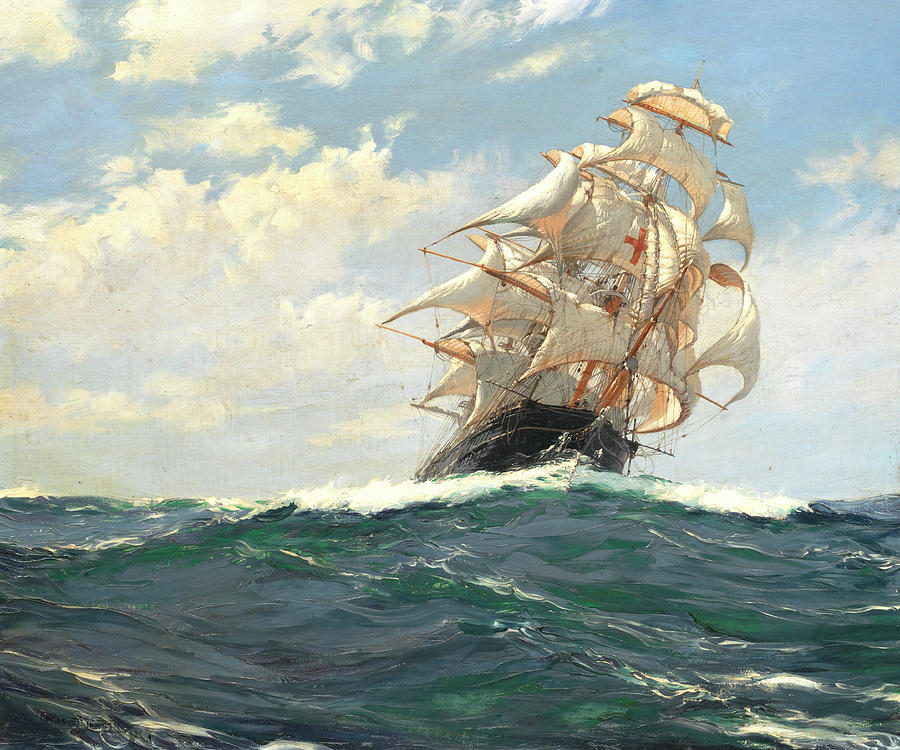 The Yankee Packet Dreadnought Painting by Montague Dawson