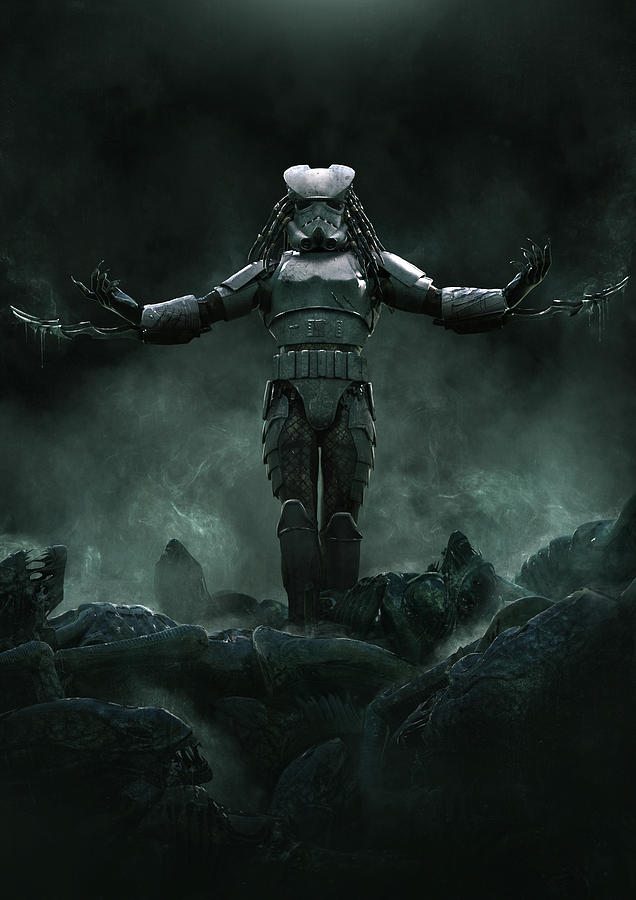 Star Wars Digital Art - The Yautjatrooper by Exar Kun