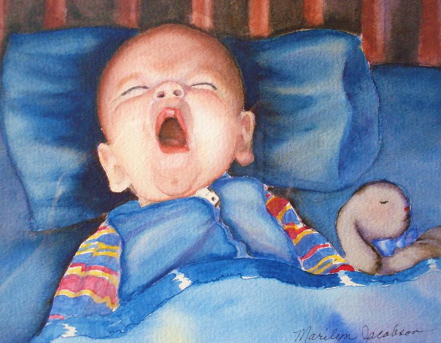 The Yawn Painting by Marilyn Jacobson
