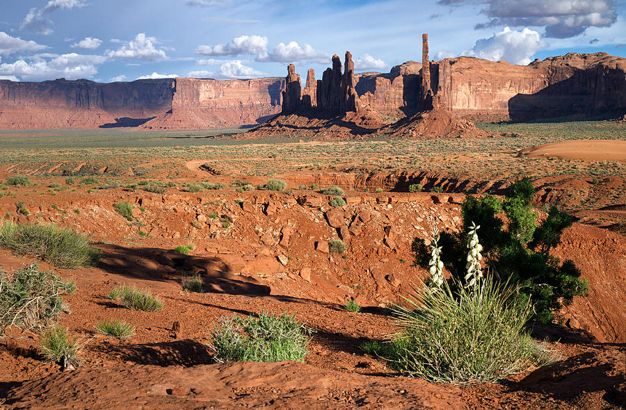 The Yei Bi Chei and Totem Pole in Monument Valley Utah Photograph by Mary Lee Dereske