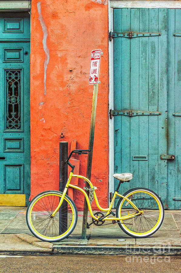 The Yellow Bicycle Photograph by Frances Ann Hattier