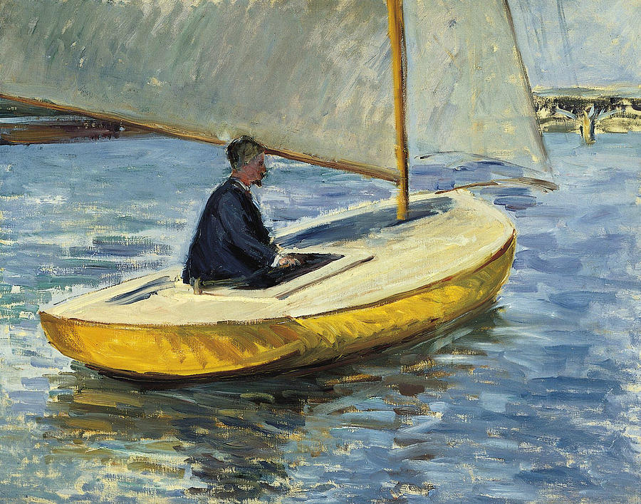The Yellow Boat Painting by Gustave Caillebotte