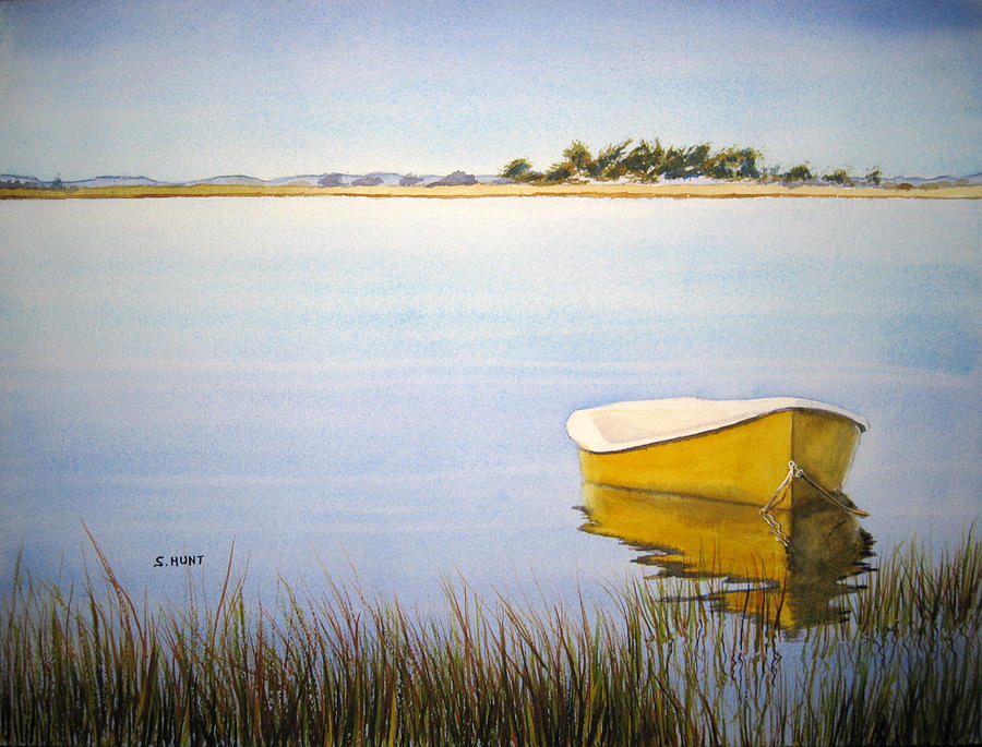 The Yellow Boat Painting by Shirley Braithwaite Hunt