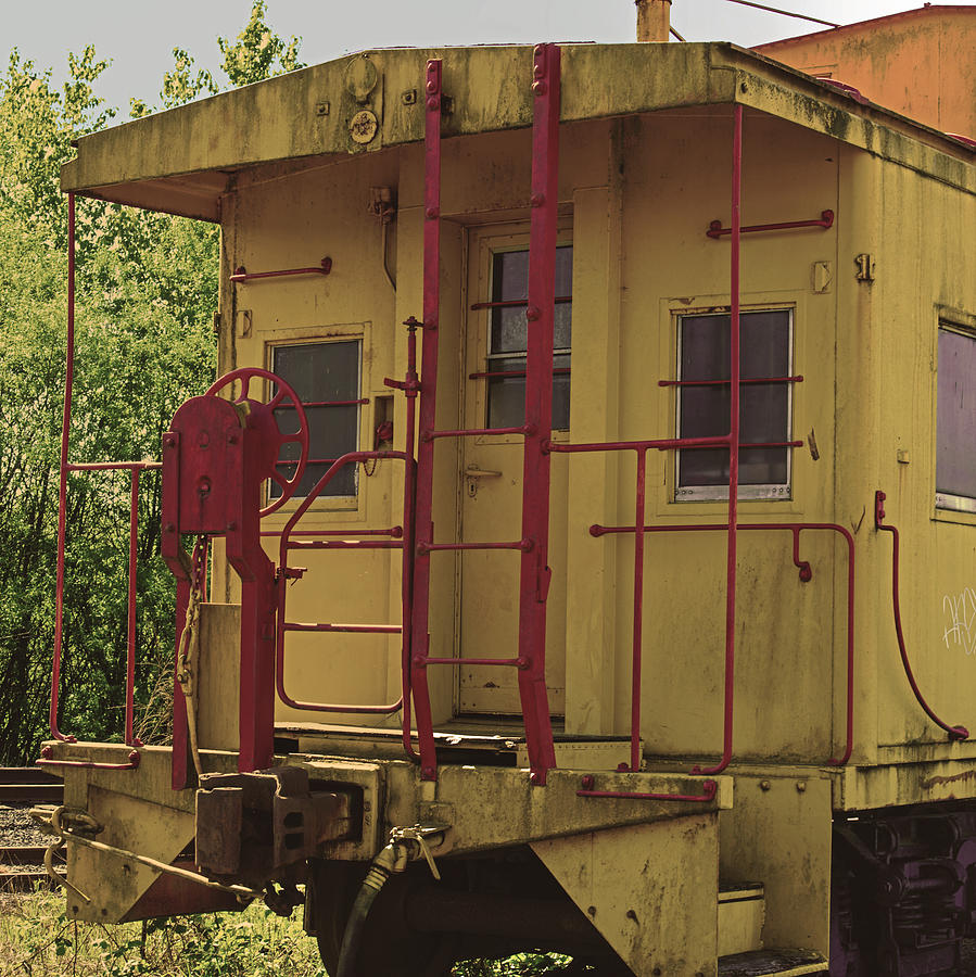 The Yellow Caboose Photograph by Tikvahs Hope