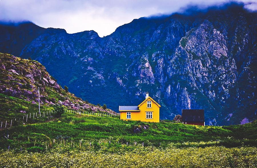 The Yellow Home Photograph by Mountain Dreams