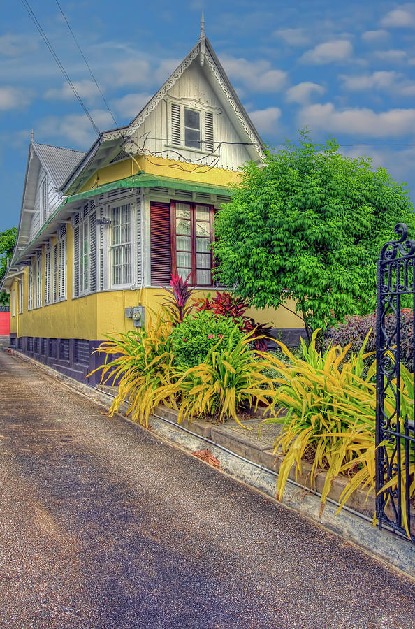 The Yellow House Photograph by Nadia Sanowar