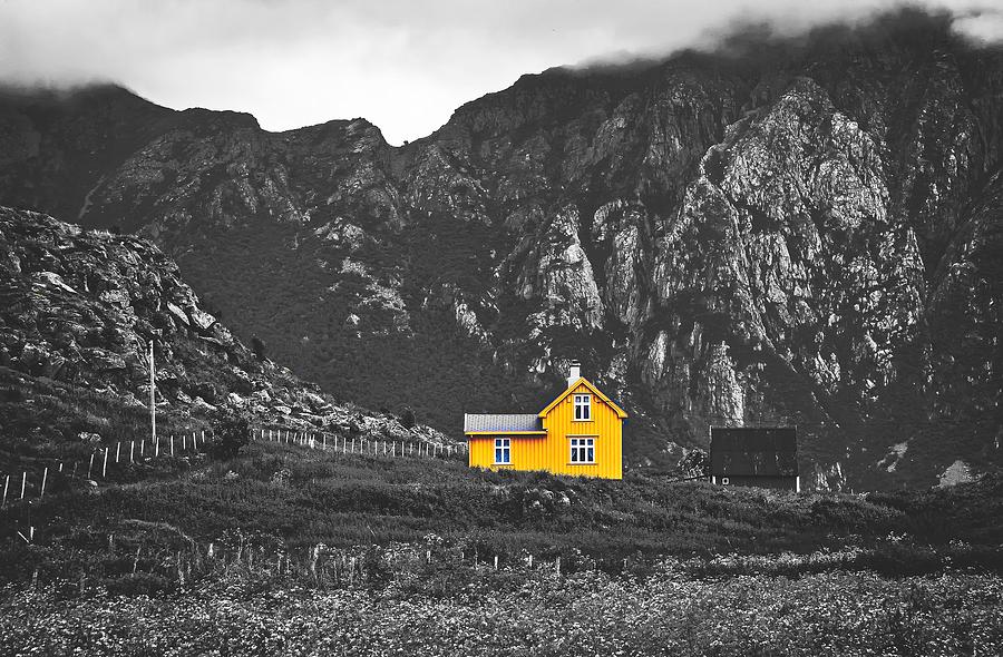 The Yellow House Photograph by Mountain Dreams