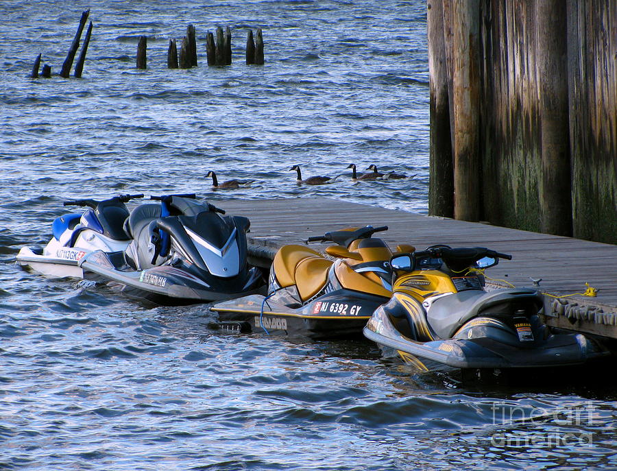 The Yellow Jet Ski Photograph by Colleen Kammerer