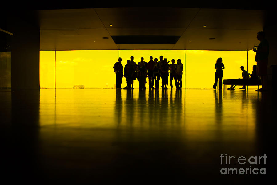 Architecture Photograph - The Yellow Room Guthrie Theater Minneapolis  by Wayne Moran