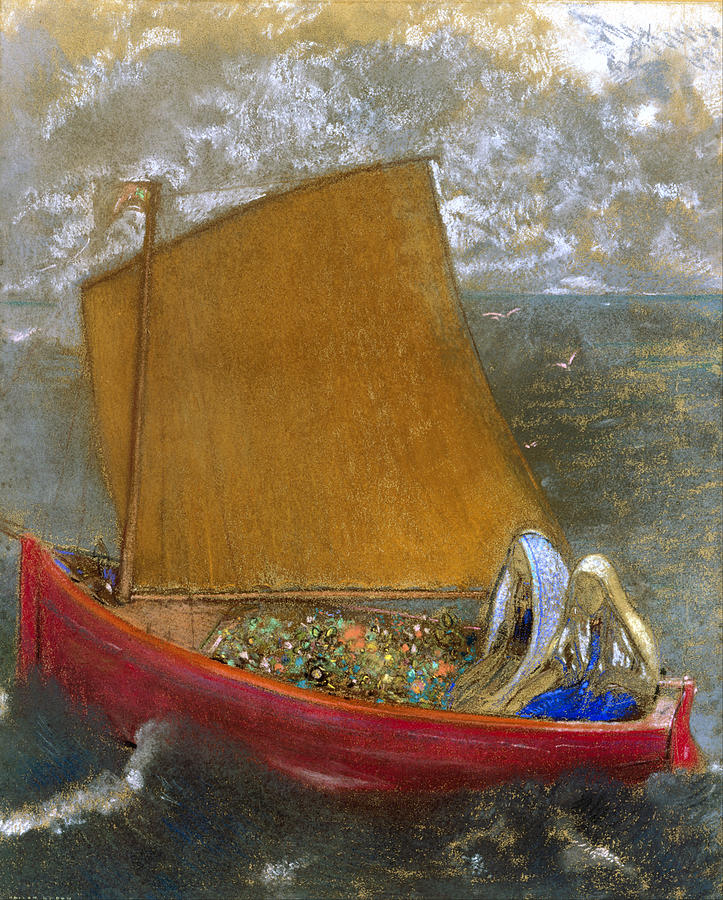 The Yellow Sail Painting by Odilon Redon