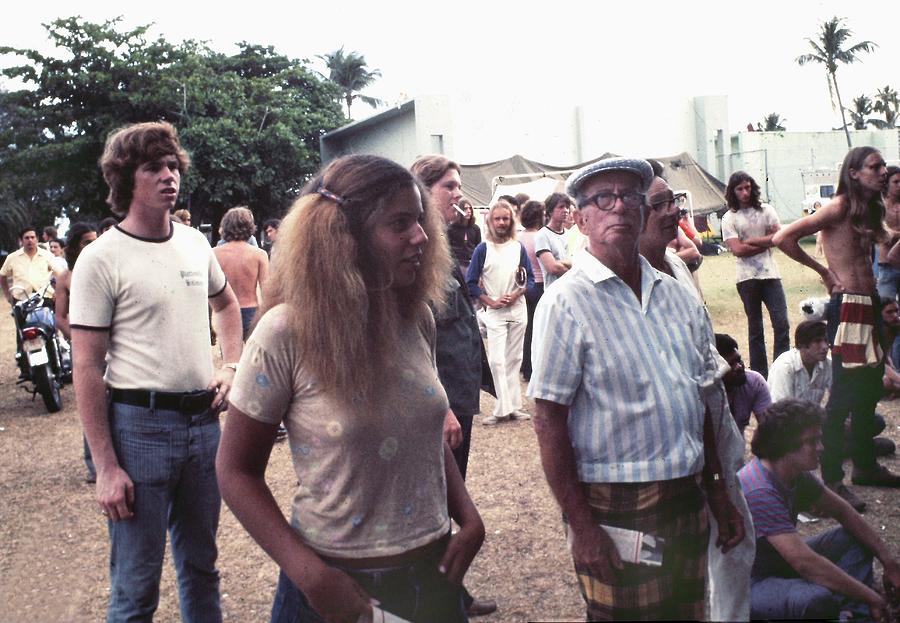 The young and the old Flaming Park Democratic National Convention Miami Beach Florida 1972-2016 Photograph by David Lee Guss