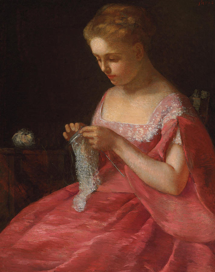 Mary Stevenson Cassatt Painting - The Young Bride by Mary Stevenson Cassatt