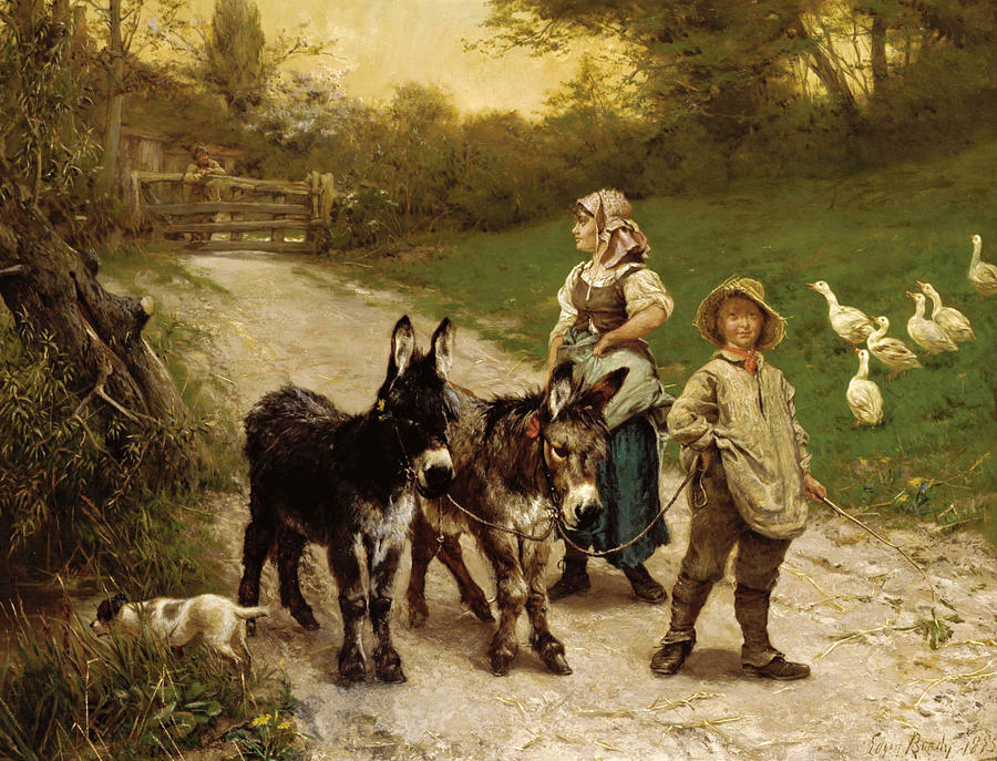 The Young Farmer Painting by Edgar Bundy