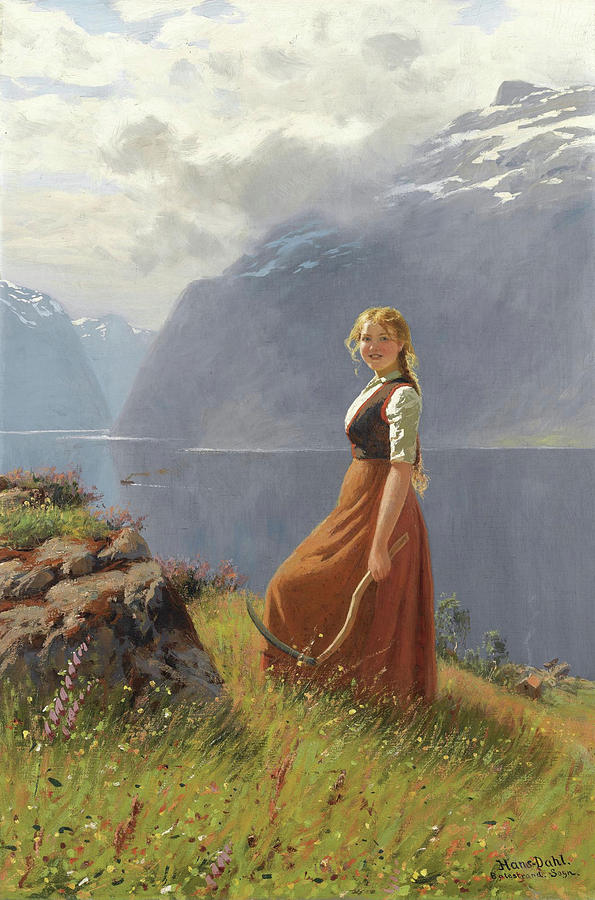 The Young Harvester Painting by Hans Dahl
