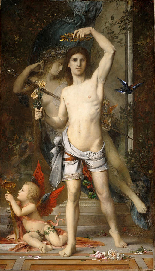 The Young Man And Death Painting by Gustave Moreau