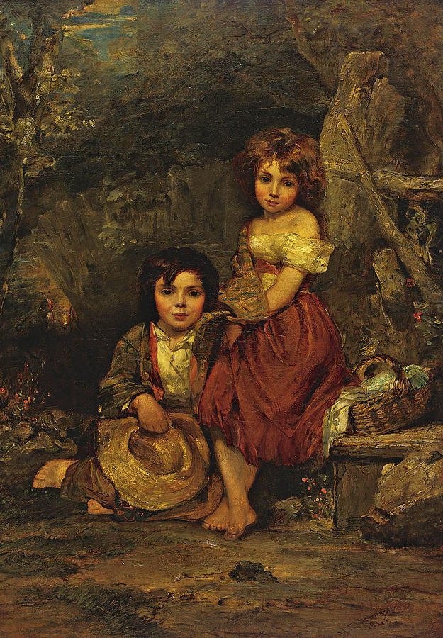 The Young Picnickers Painting by William Frederick Witherington