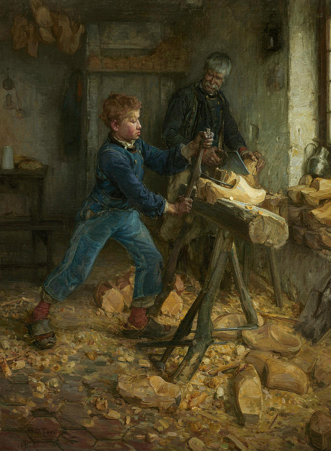The Young Sabot Maker Painting by Henry Ossawa Tanner The Young Sabot Maker Painting by Henry Ossawa Tanner
