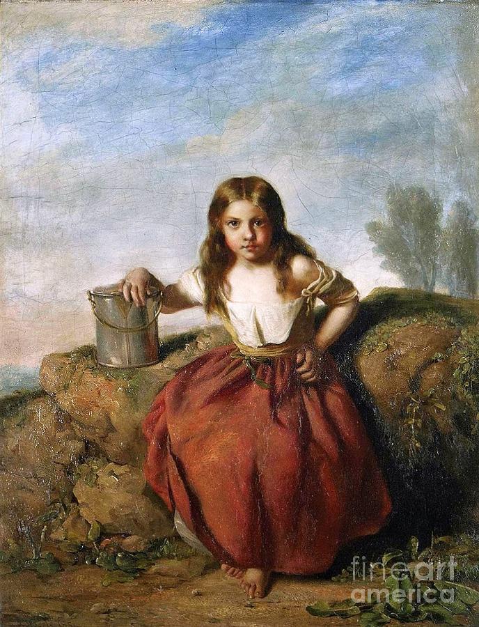 The Young Water Carrier Painting by MotionAge Designs | Fine Art America