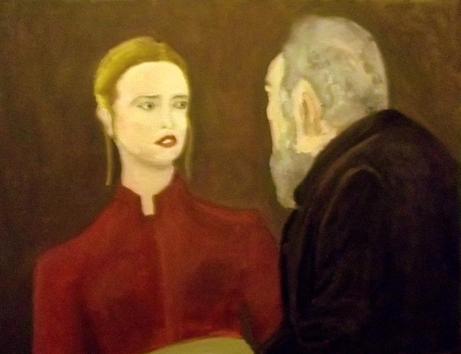 The Young Woman Aghast Painting by Peter Gartner