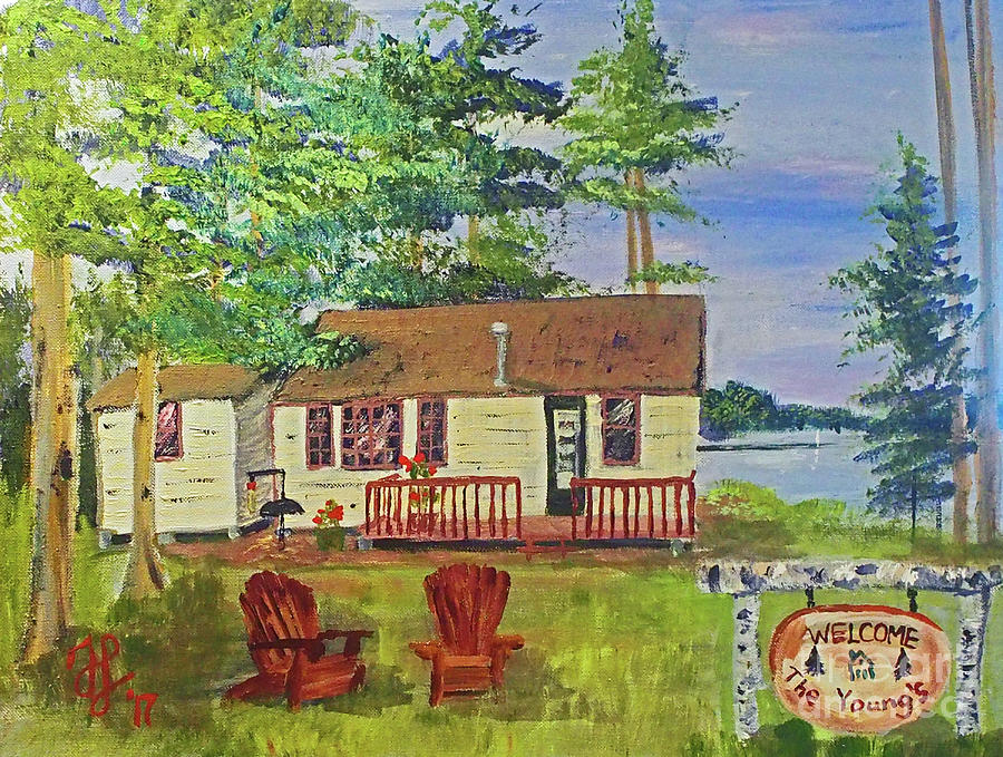 The Youngs Camp Painting by Francois Lamothe