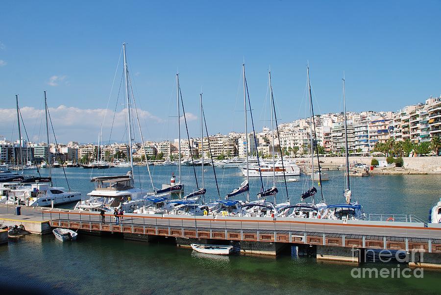 The Zea Marina in Piraeus Athens Photograph by David Fowler