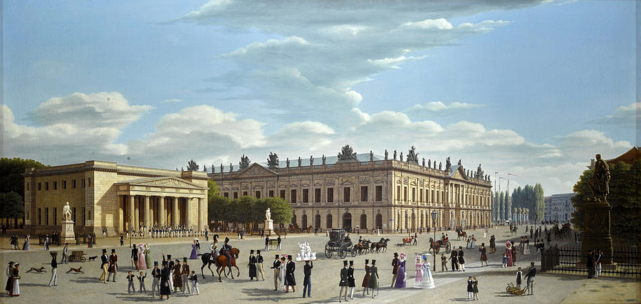 The Zeughaus Berlin  Painting by Wilhelm Brucke
