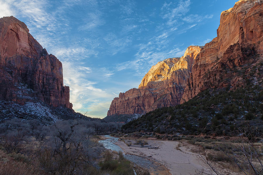 The Zion Valley - wide Photograph by Jonathan Nguyen