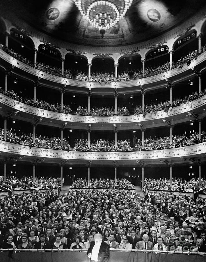 Theater Audience Viewed From Stage Photograph by H. Armstrong Roberts/ClassicStock