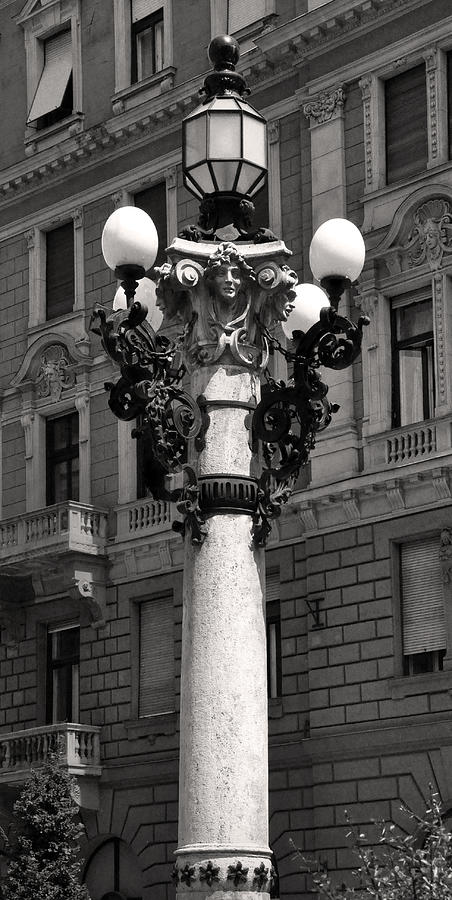 Theater Lamp Budapest Photograph by James Dougherty Theater Lamp Budapest Photograph by James Dougherty