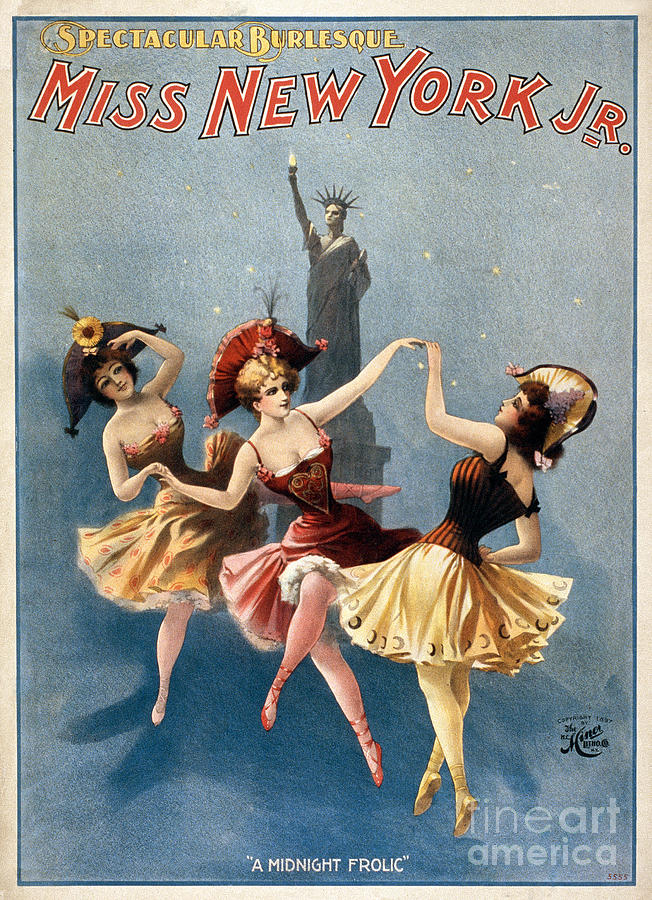 Statue Of Liberty Photograph - Theater Poster: Burlesque by Granger