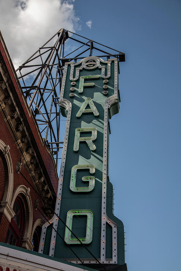 Theater Sign in Fargo ND Photograph by John McGraw