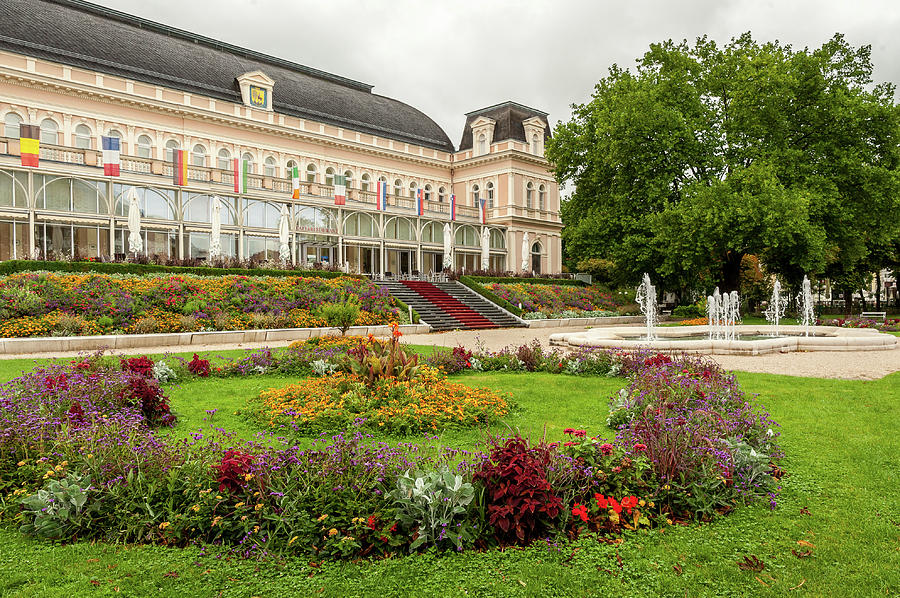 Theatre in Bad Ischl with flowers in the foreground Photograph by ...