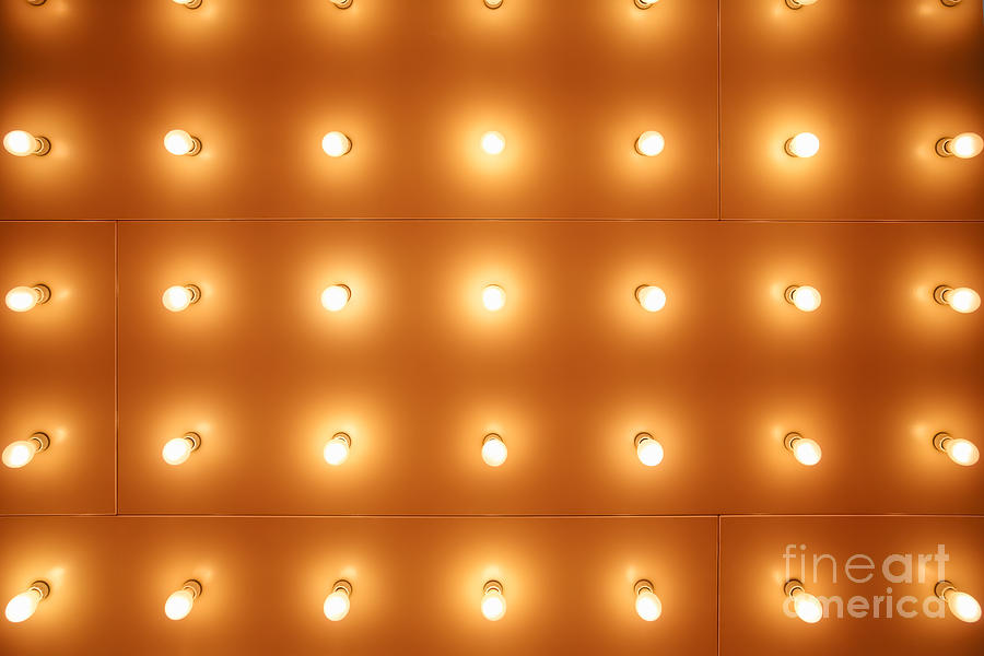 Theatre Lights Pattern Picture Photograph by Paul Velgos
