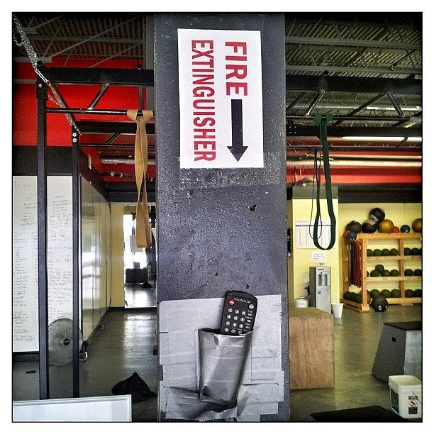Thebox Photograph - #thebox  #fireextinguisher #gym by Woof Glaser