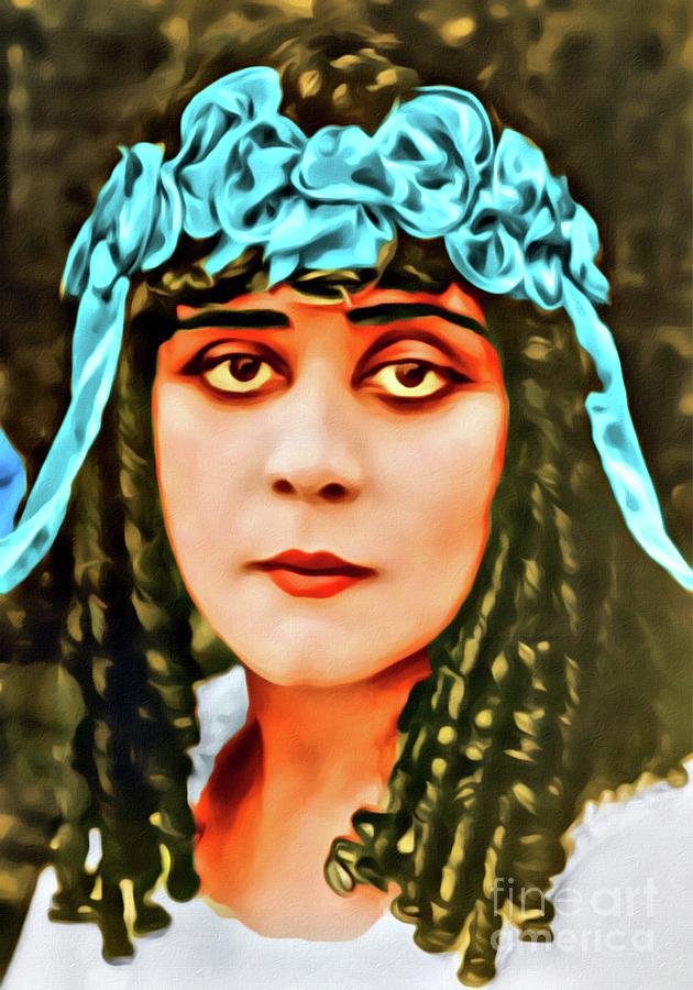 Theda Bara, Vintage Actress By Mb Digital Art