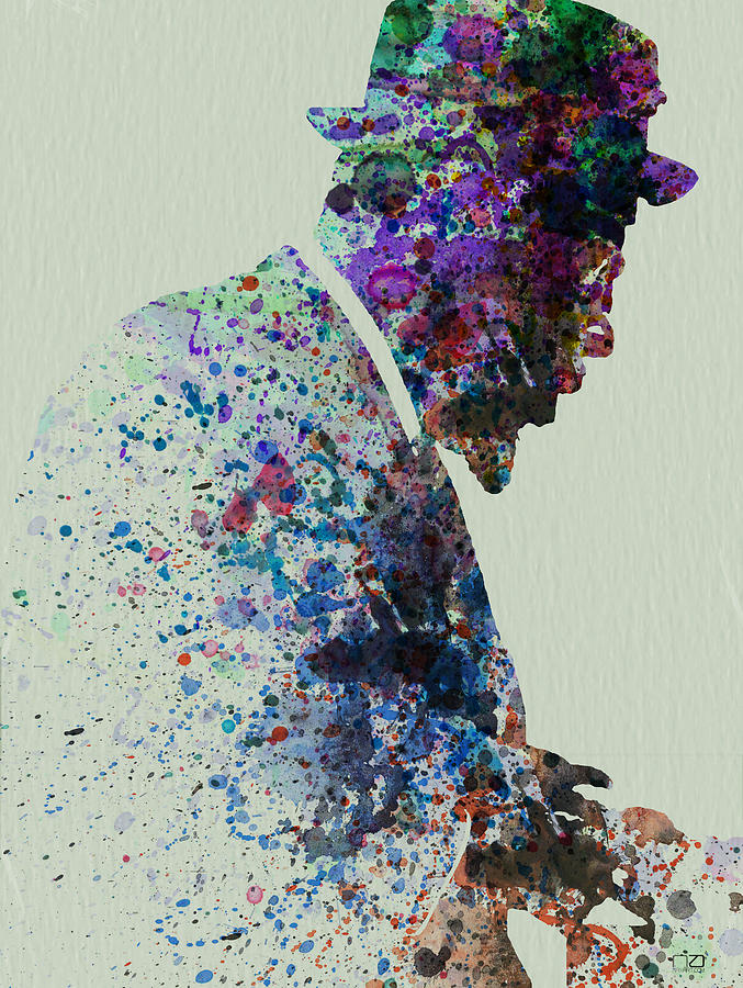Thelonious Monk Painting - Thelonious Monk Watercolor 1 by Naxart Studio