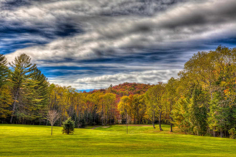 Thendara Golf Course - Autumn Landscape 2 Photograph by David Patterson