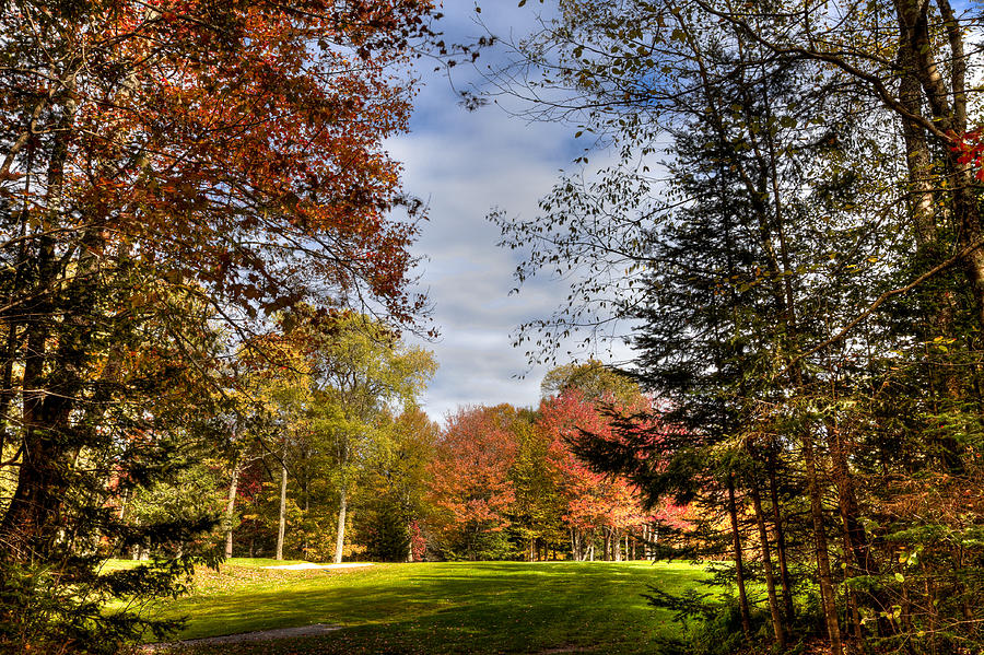 Thendara Golf Course - Autumn Landscape 4 Photograph by David Patterson