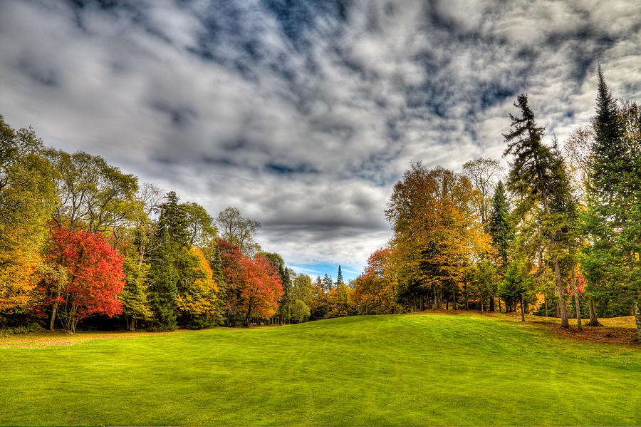 Thendara Golf Course - Autumn Landscape 5 Photograph by David Patterson