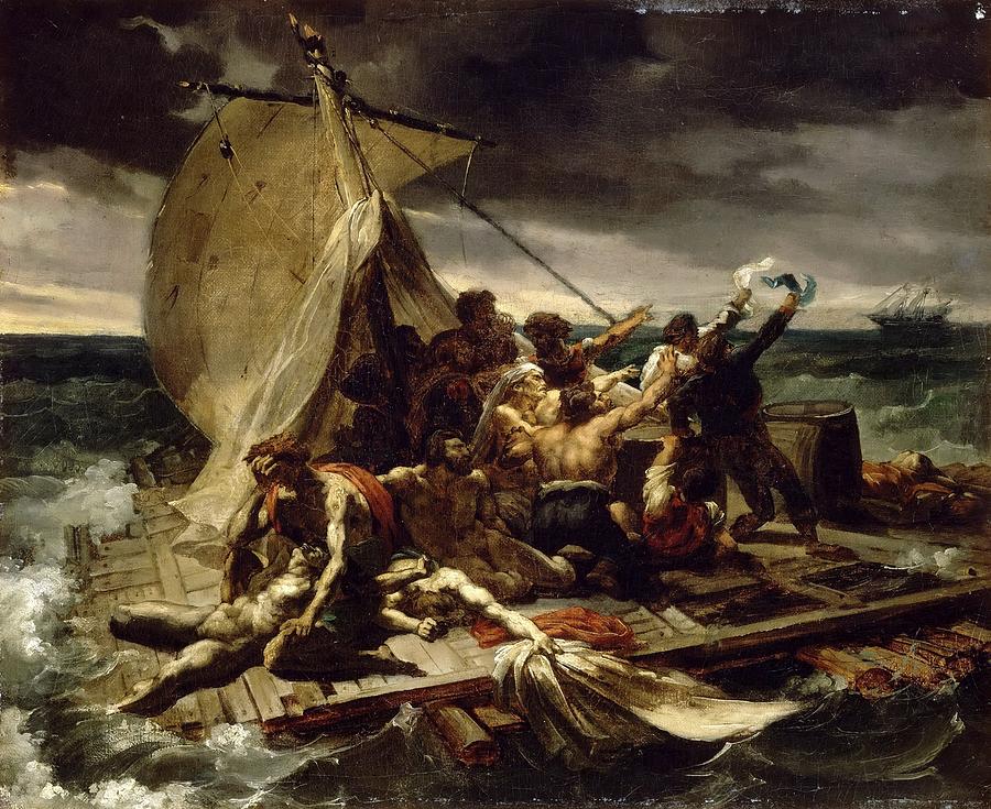 Theodore Gericault  The Raft of the Medusa Sketch 1818 Painting by Celestial Images