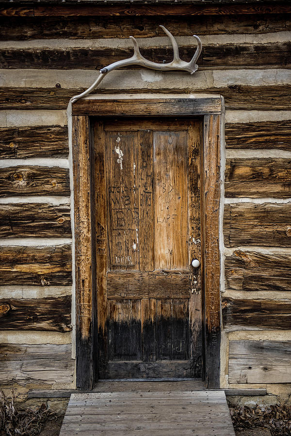 Theodore Roosevelt cabin door Photograph by Paul Freidlund