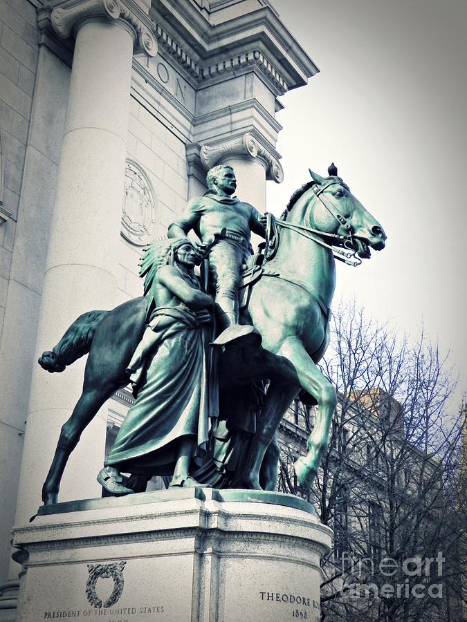 Theodore Roosevelt Equestrian Statue Photograph by Sarah Loft