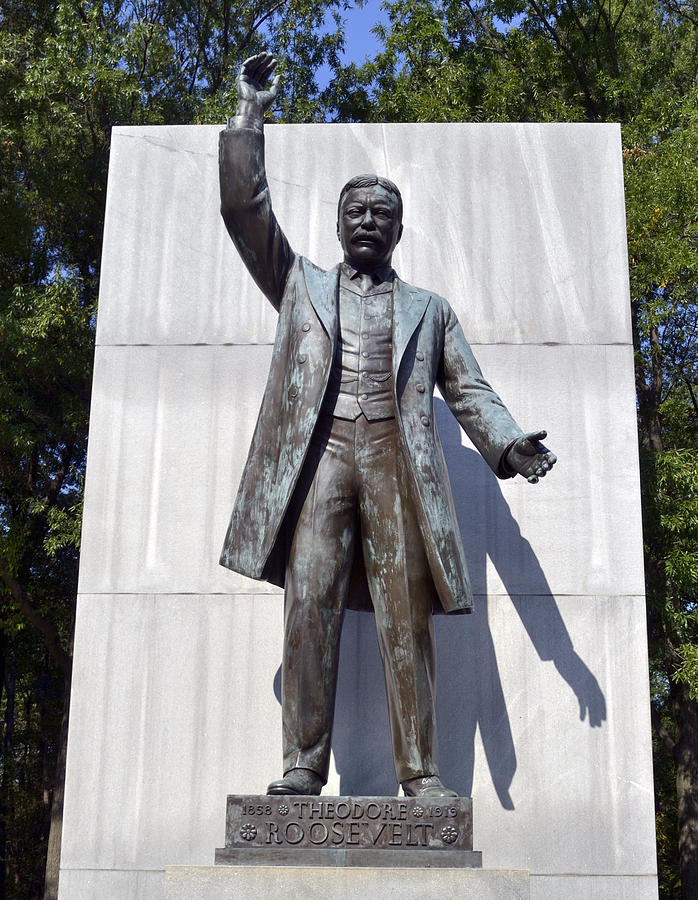 Theodore Roosevelt Island - Memorial Statue Photograph by Brendan Reals ...