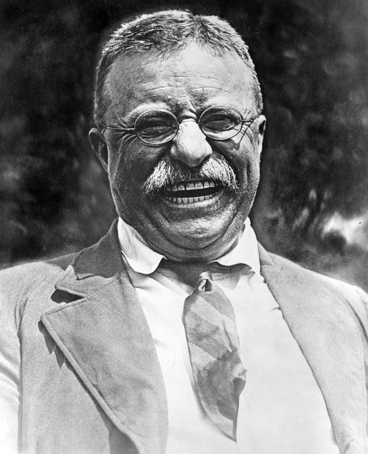 Theodore Roosevelt laughing Photograph by International  Images