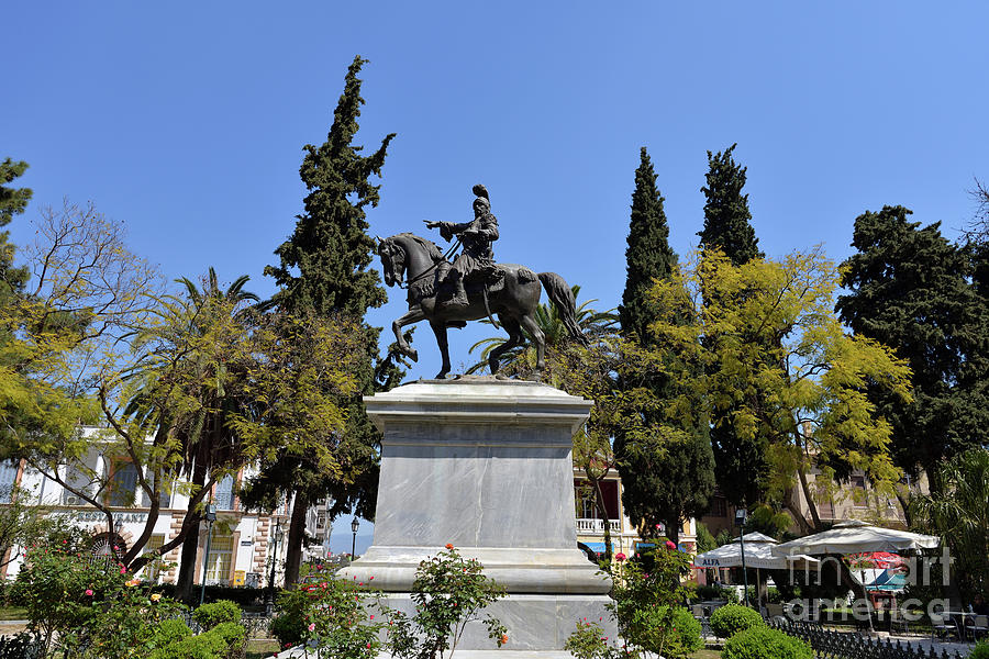 Theodoros Kolokotronis statue in Nafplio town Photograph by George Atsametakis